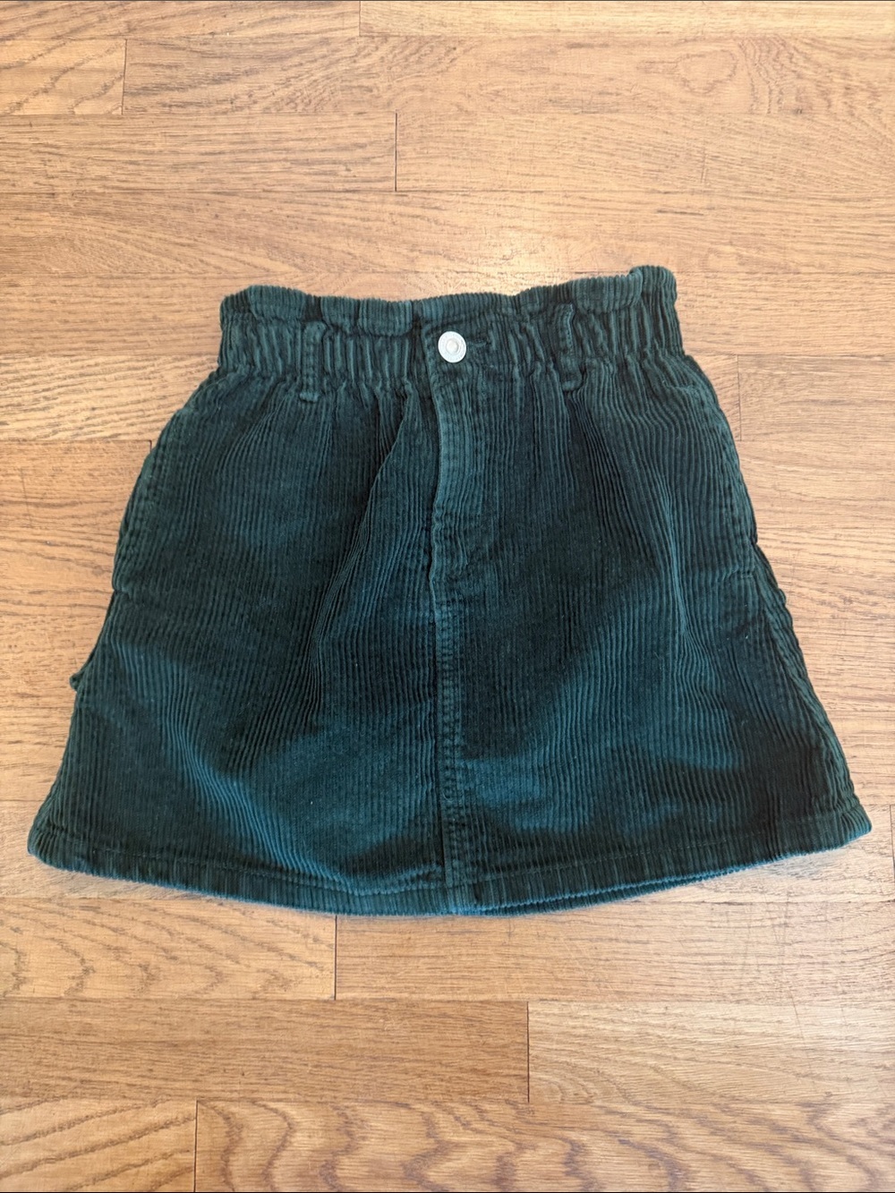 Zara girls Dark Green Corduroy Skirt size 9